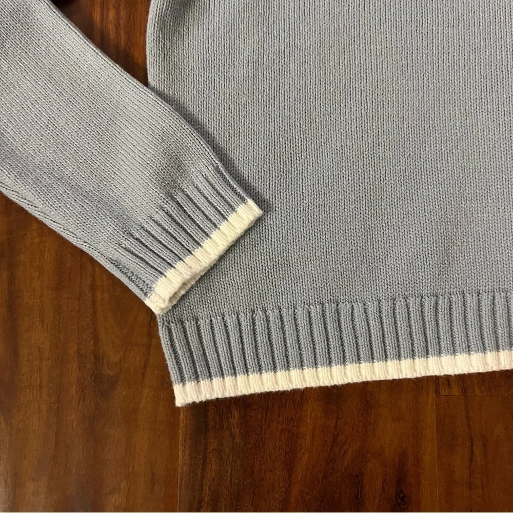 NWT Sincerely Jules Self Love Blue Cropped Knit Sweater size XS